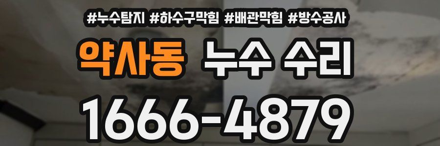 약사동 누수 수리