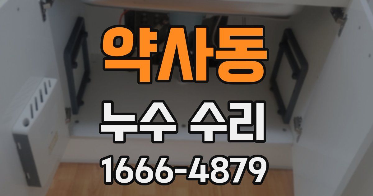 약사동 누수 수리