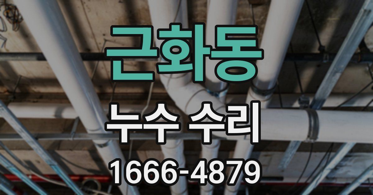 근화동 누수 수리