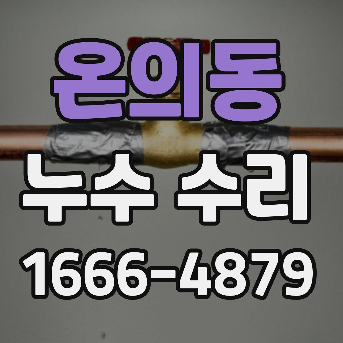 온의동 누수 수리