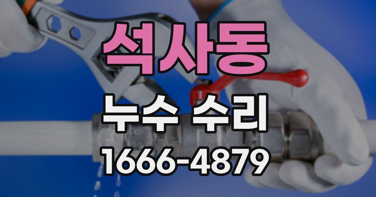 석사동 누수 수리