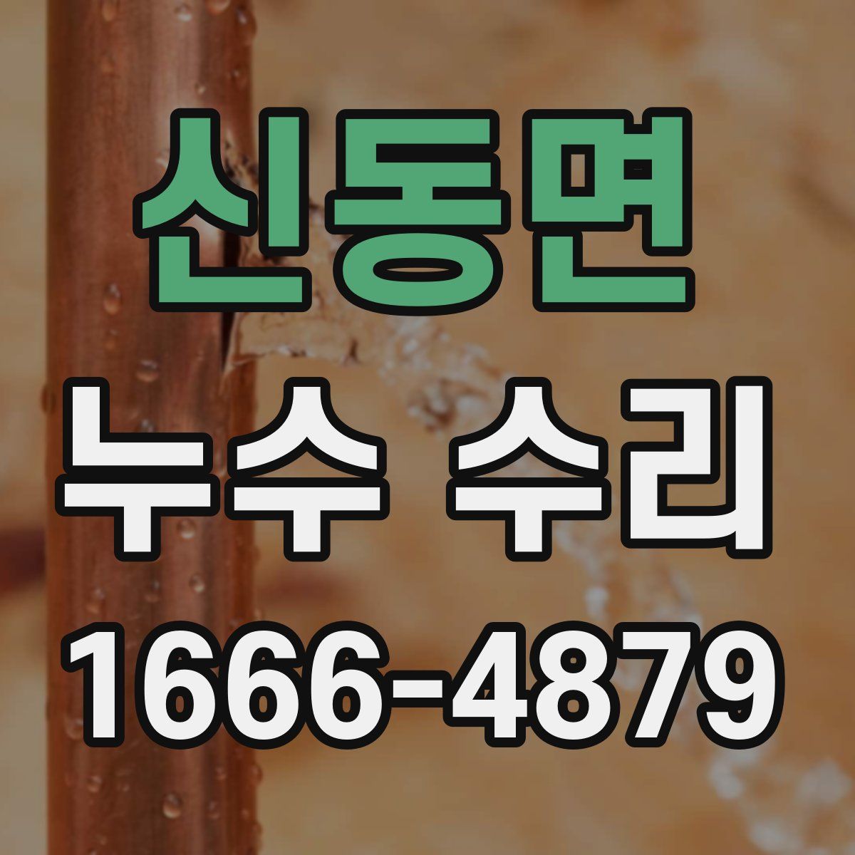 신동면 누수 수리