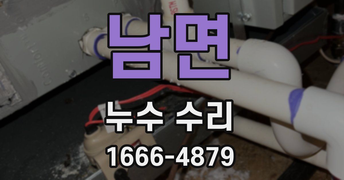 남면 누수 수리