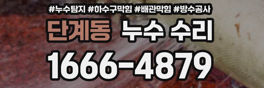 단계동 누수 수리