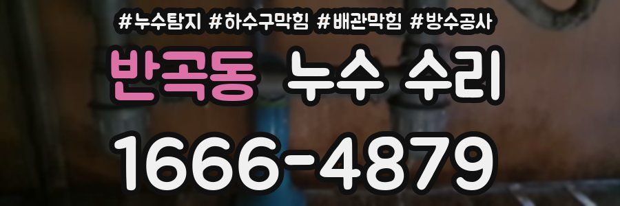 반곡동 누수 수리