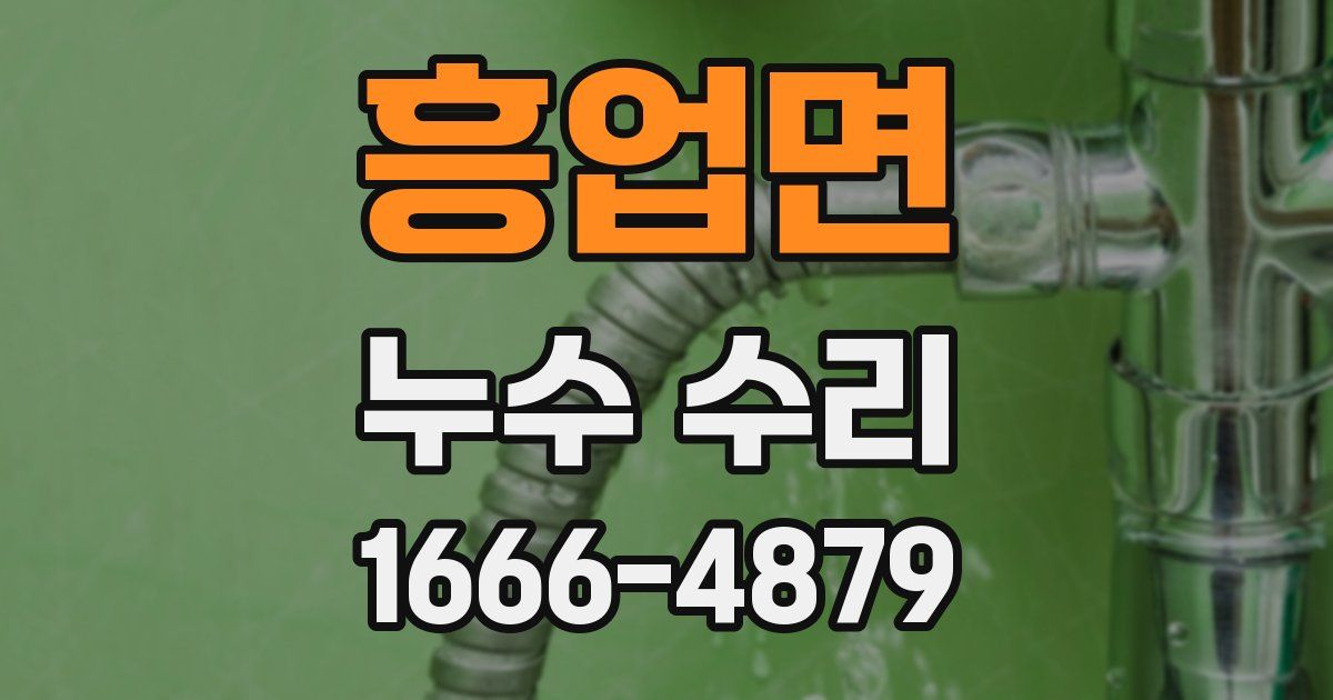 흥업면 누수 수리
