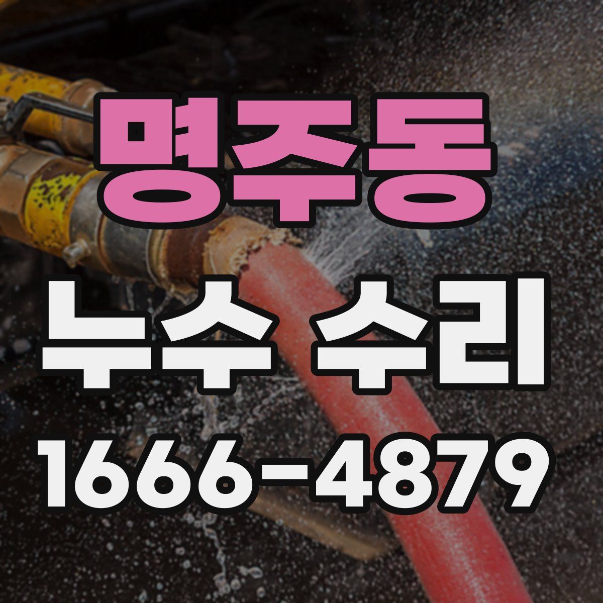 명주동 누수 수리