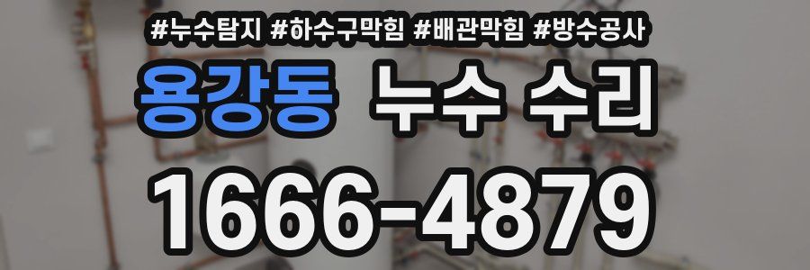 용강동 누수 수리