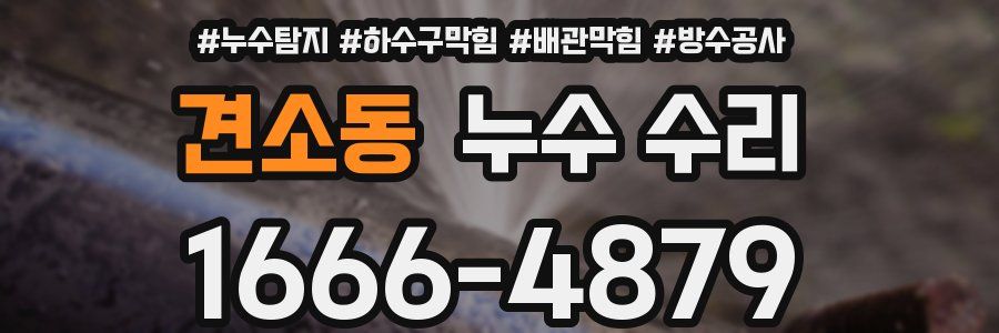 견소동 누수 수리