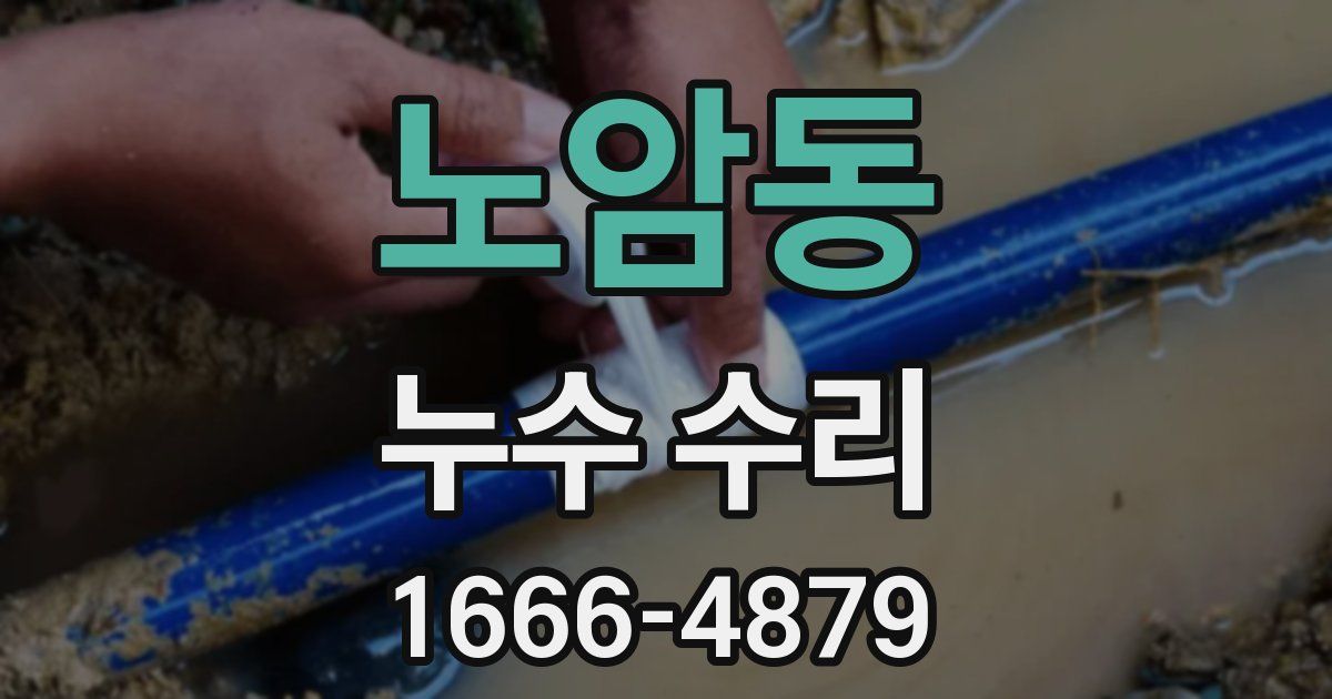 노암동 누수 수리