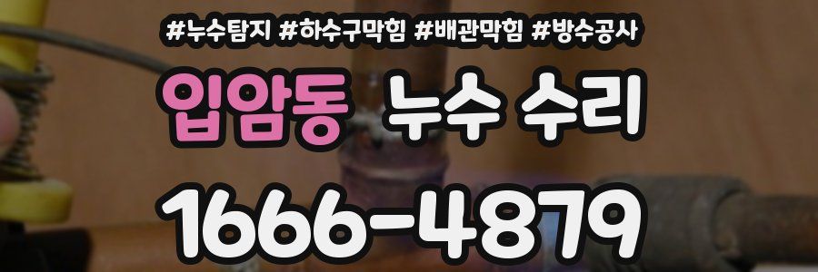 입암동 누수 수리