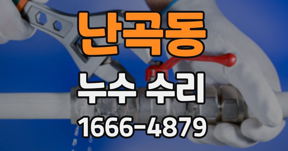 난곡동 누수 수리