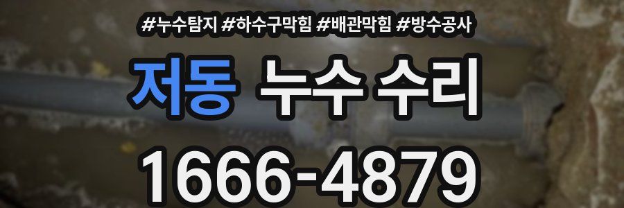 저동 누수 수리