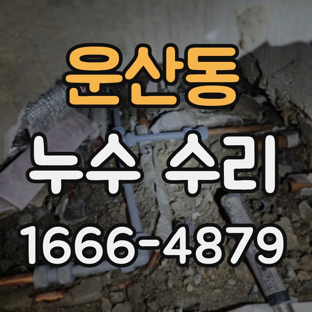 운산동 누수 수리