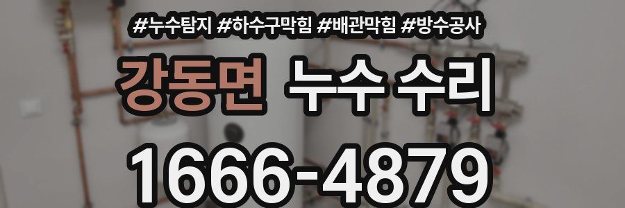 강동면 누수 수리
