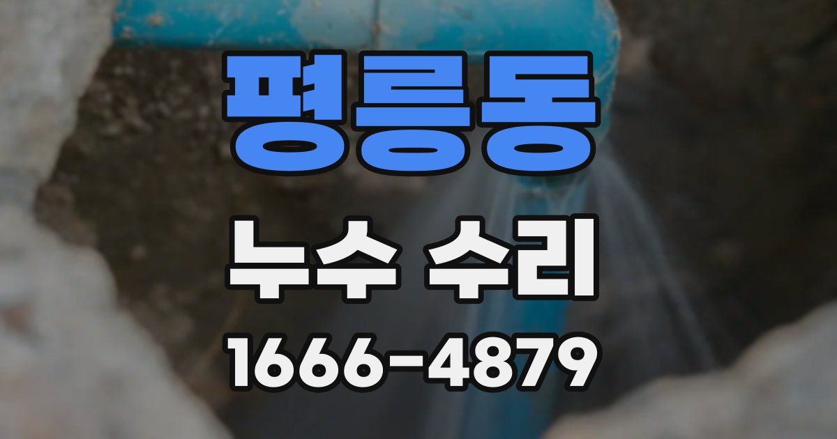 평릉동 누수 수리