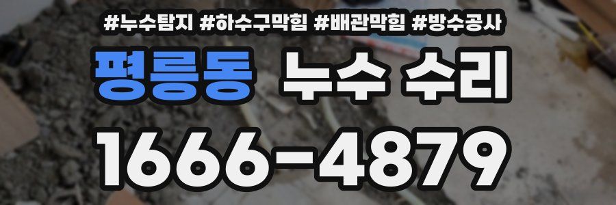 평릉동 누수 수리