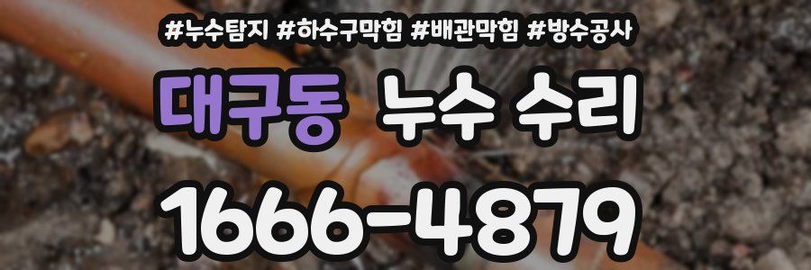 대구동 누수 수리