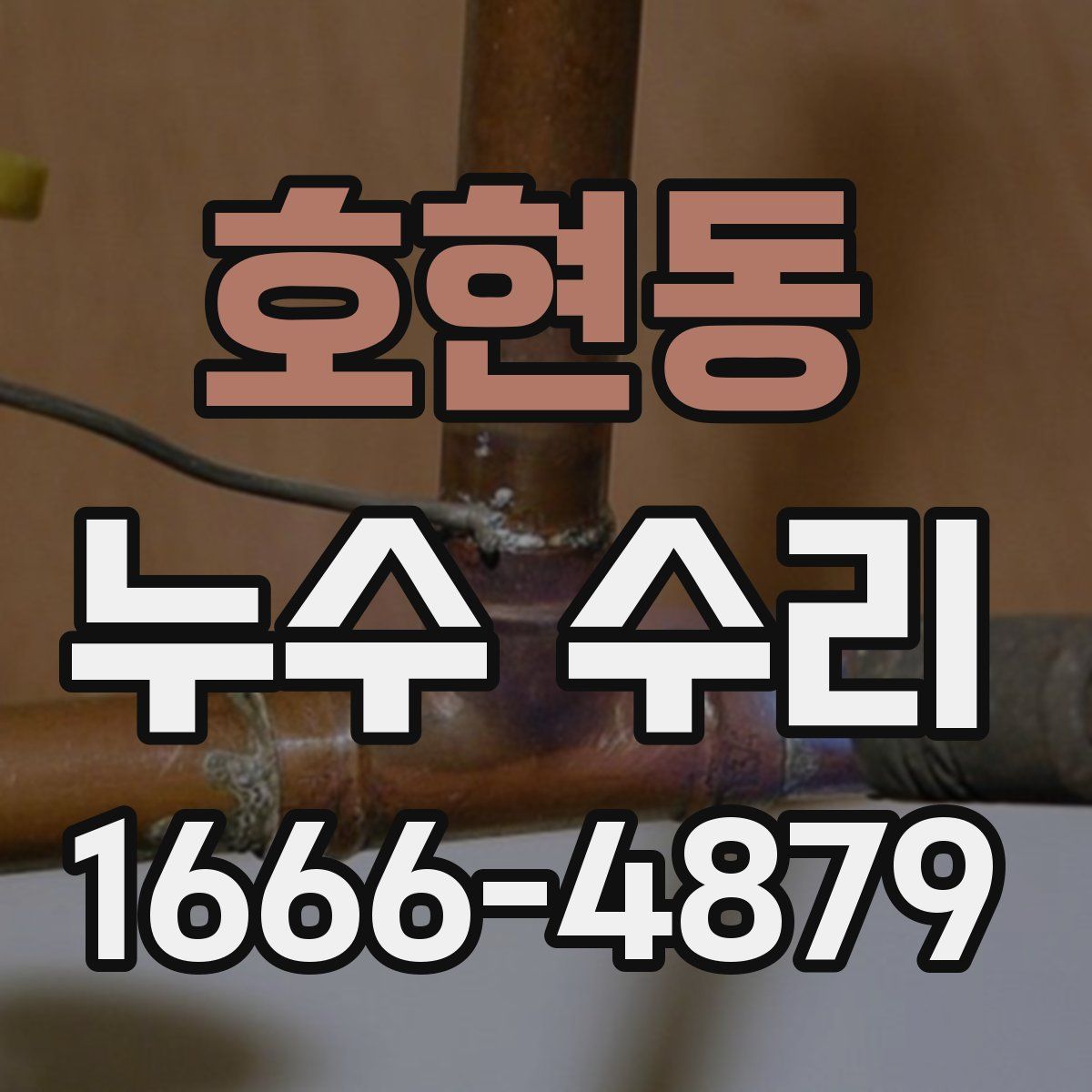 호현동 누수 수리