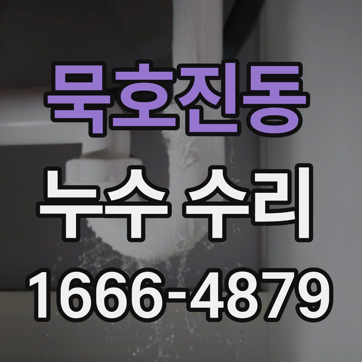 묵호진동 누수 수리