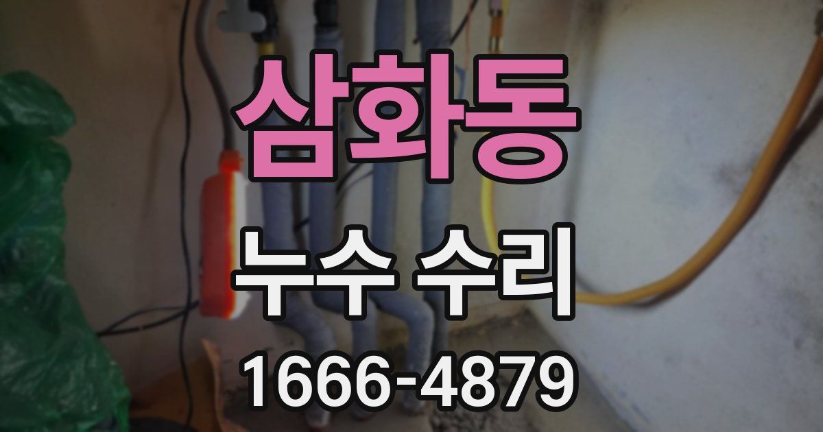 삼화동 누수 수리