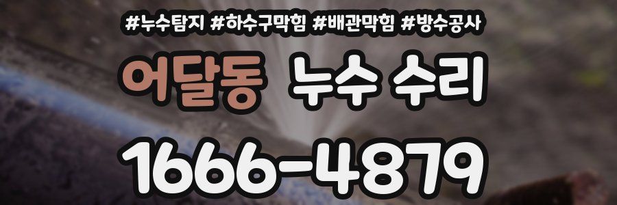 어달동 누수 수리