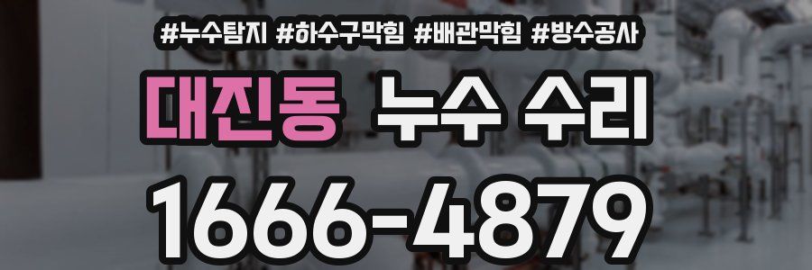 대진동 누수 수리