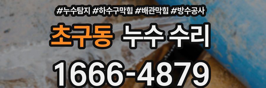 초구동 누수 수리