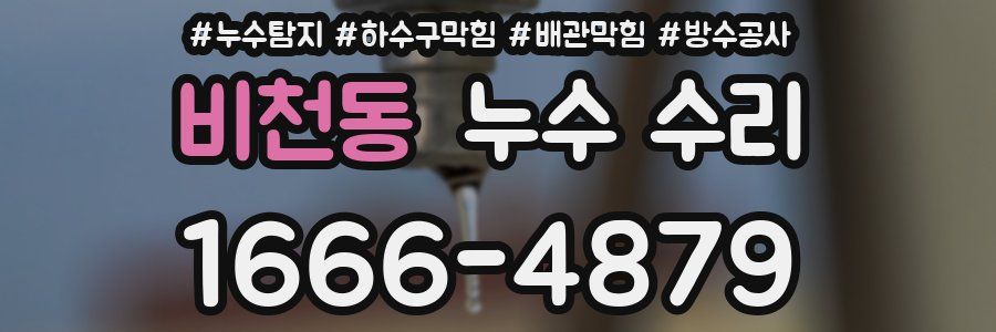 비천동 누수 수리