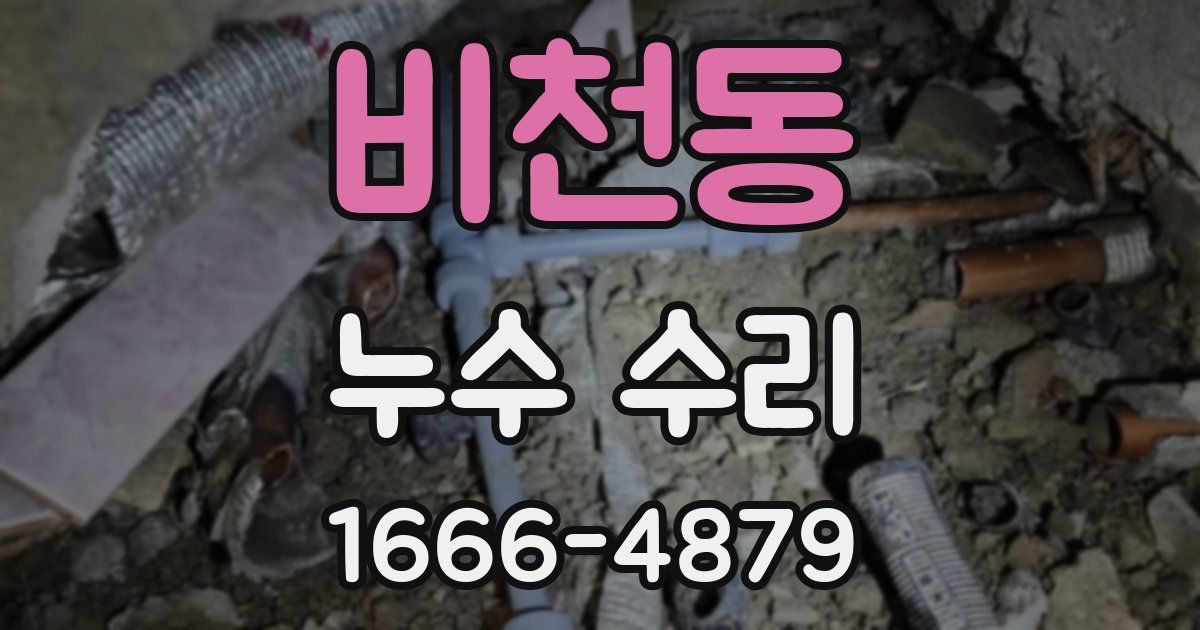 비천동 누수 수리