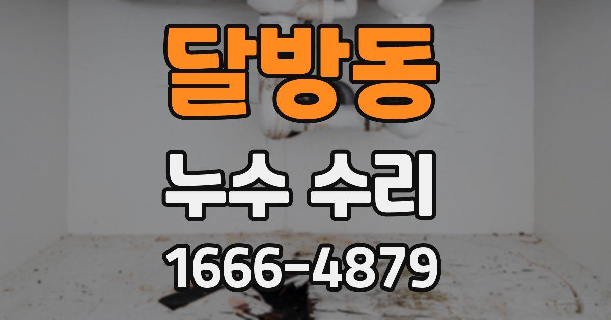 달방동 누수 수리