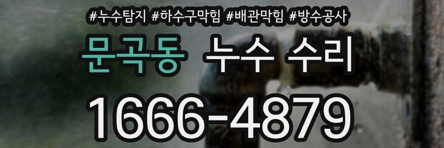 문곡동 누수 수리