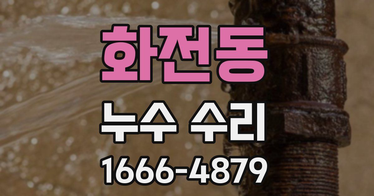 화전동 누수 수리