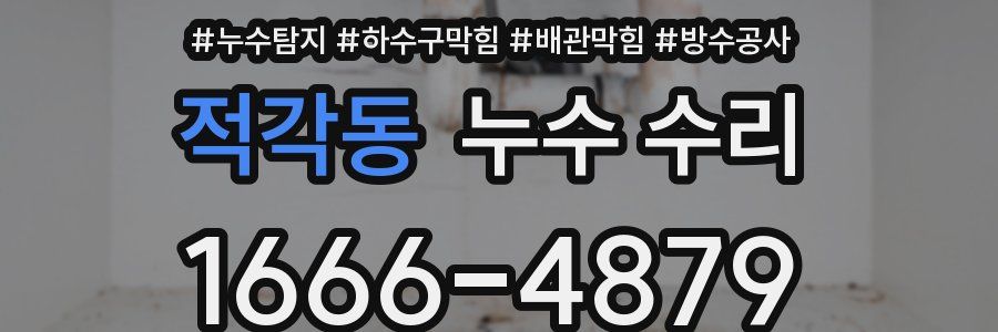 적각동 누수 수리