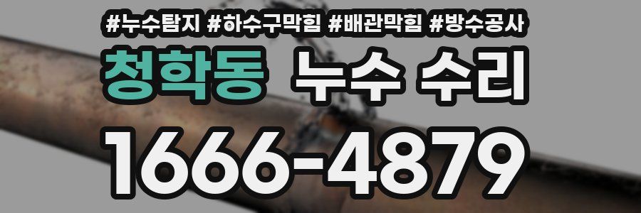 청학동 누수 수리
