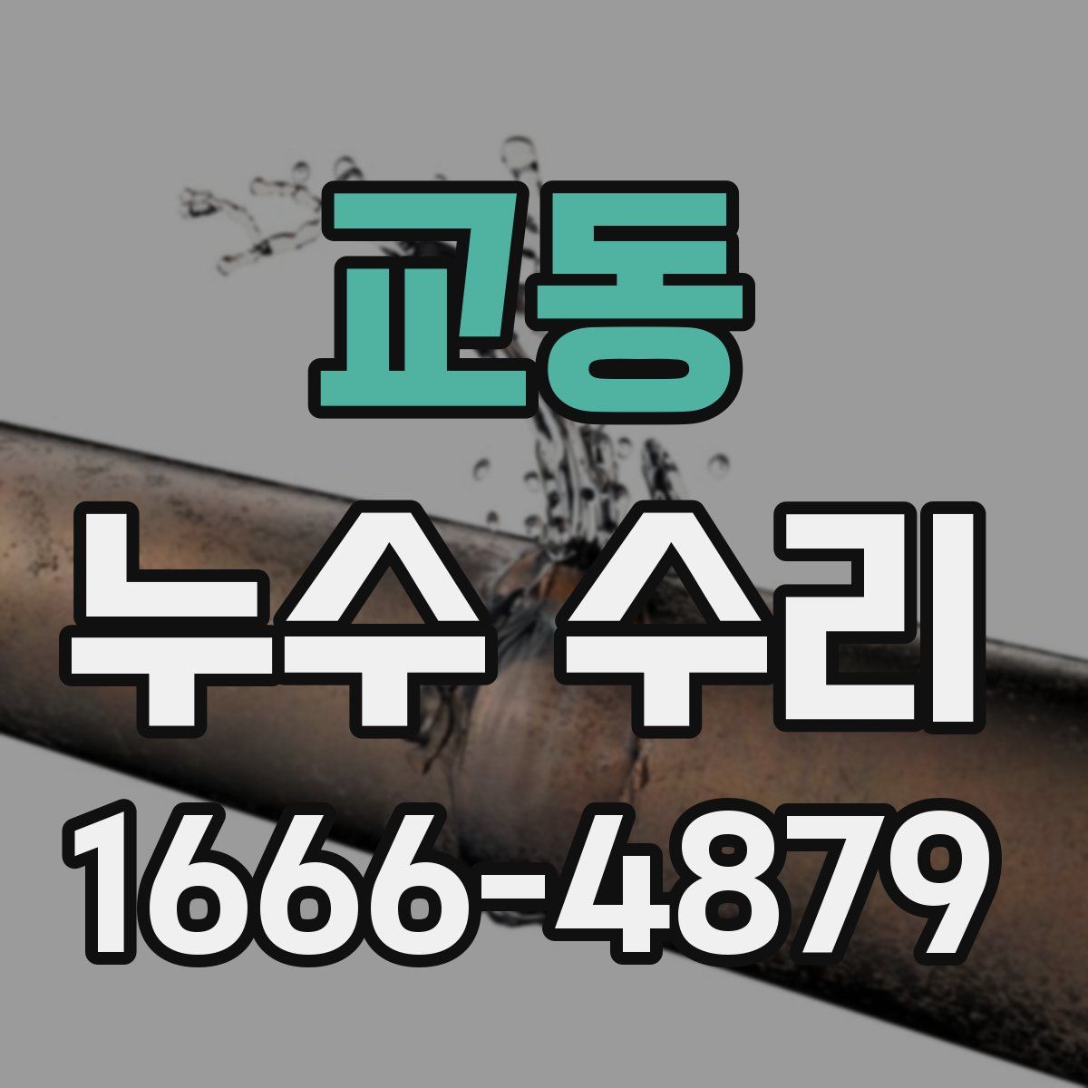 교동 누수 수리
