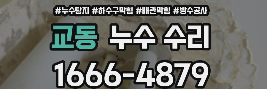 교동 누수 수리