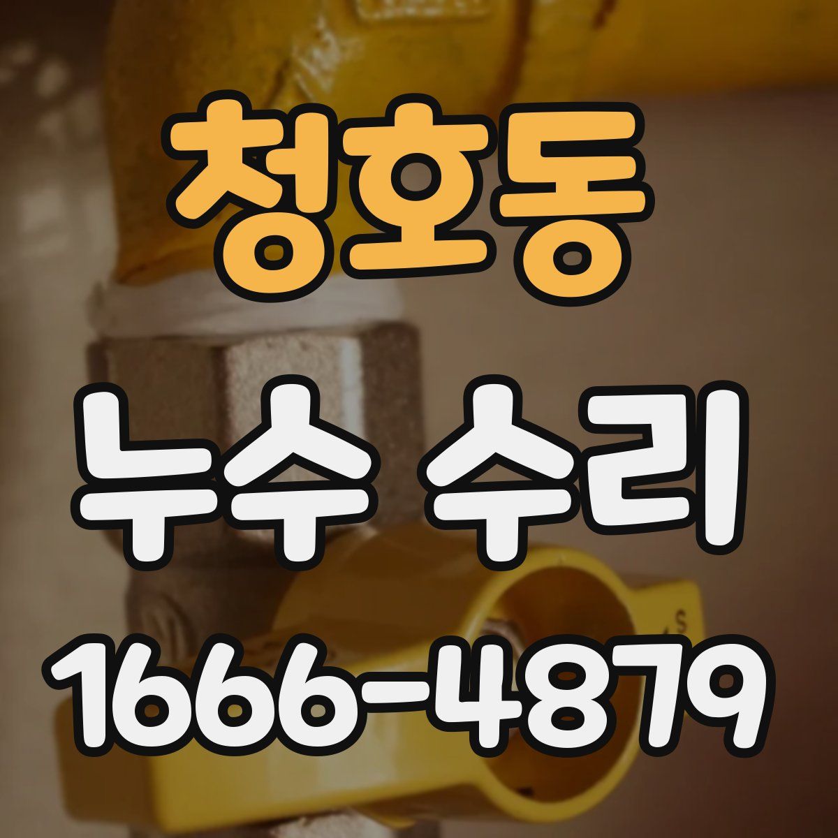 청호동 누수 수리