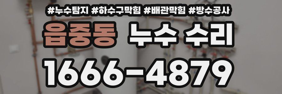 읍중동 누수 수리