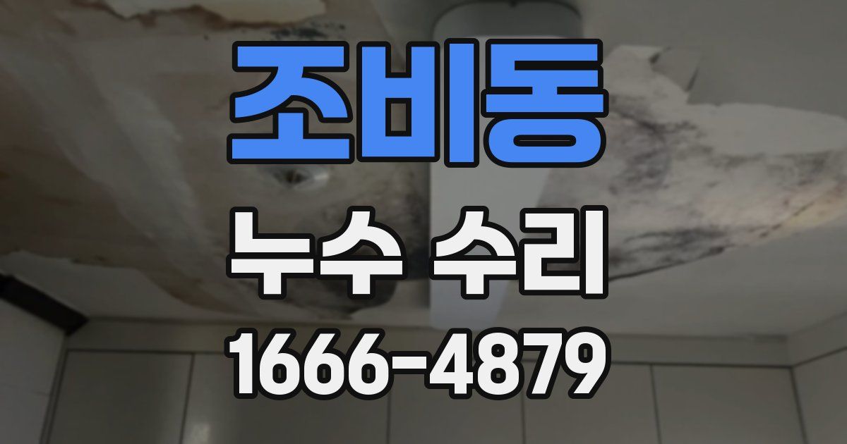 조비동 누수 수리