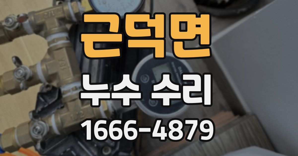근덕면 누수 수리