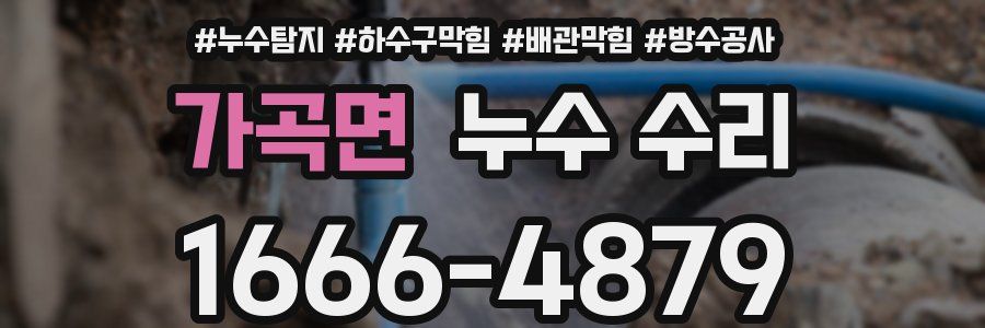 가곡면 누수 수리