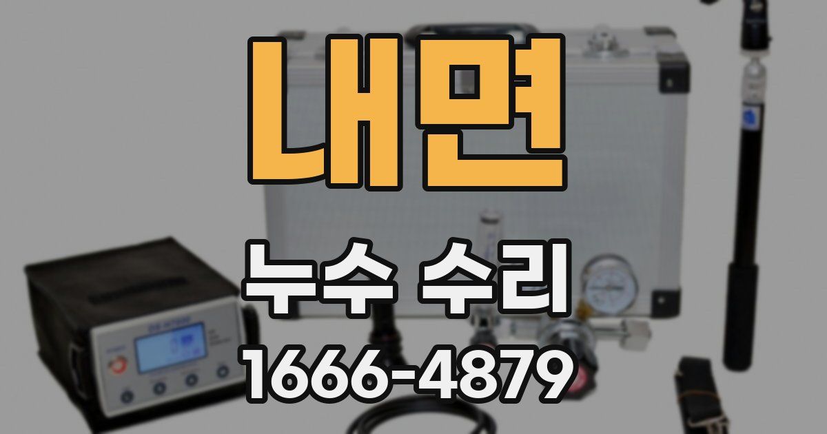 내면 누수 수리