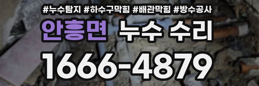 안흥면 누수 수리