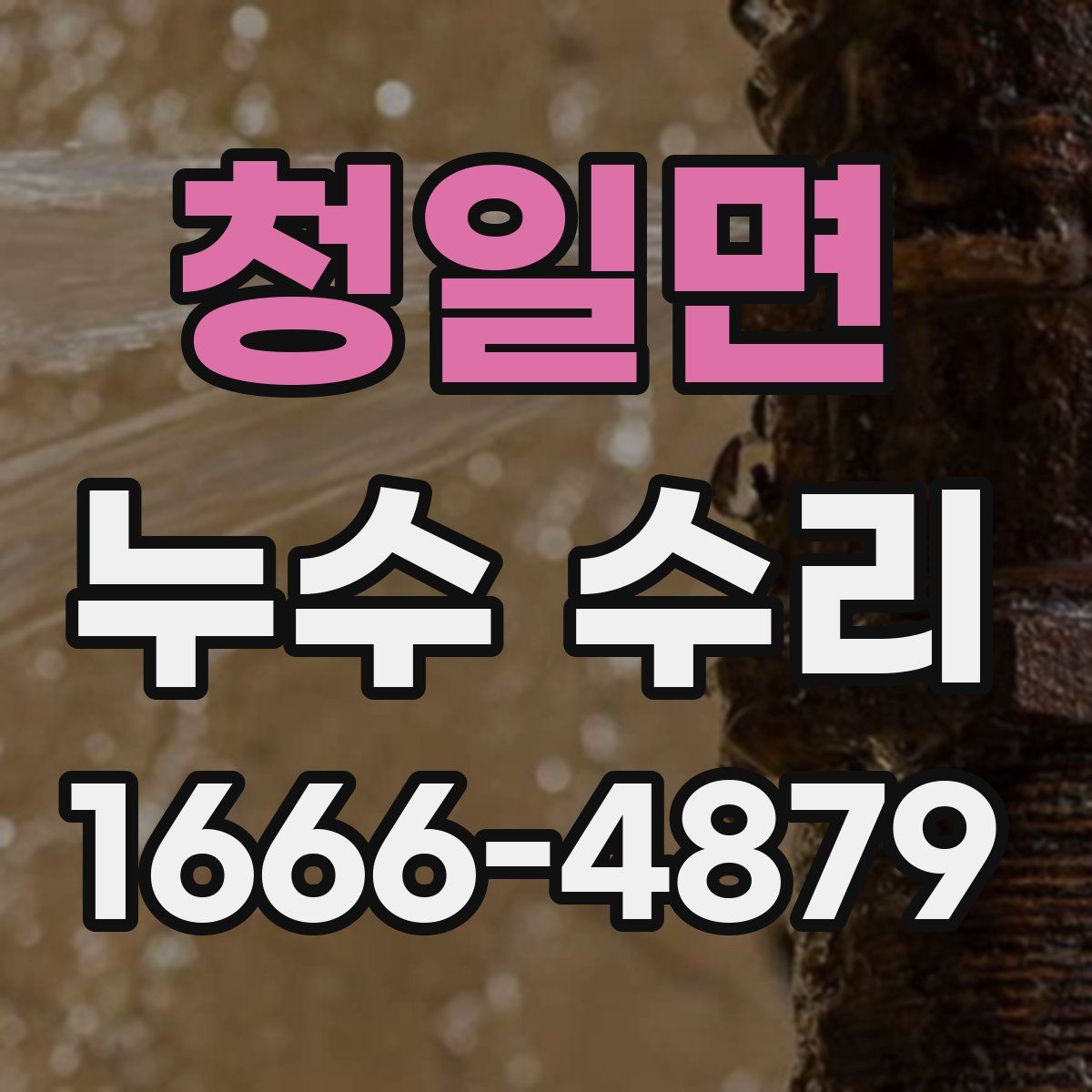 청일면 누수 수리