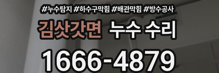 김삿갓면 누수 수리