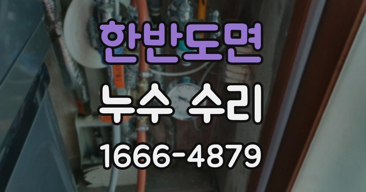 한반도면 누수 수리