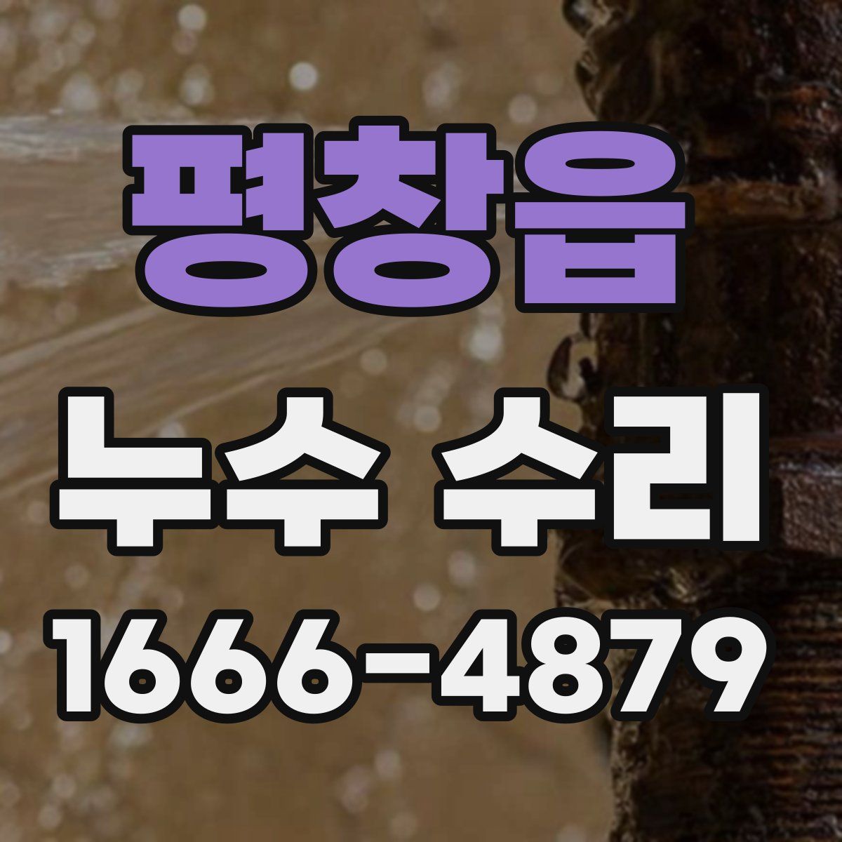 평창읍 누수 수리