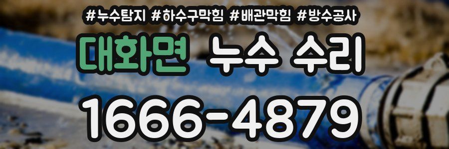 대화면 누수 수리