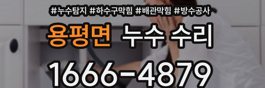 용평면 누수 수리